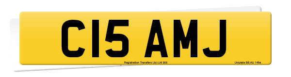 Registration number C15 AMJ